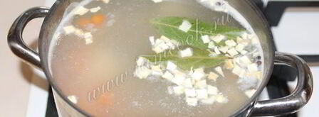 рассольник с рисом и куриной грудкой. Шаг 11