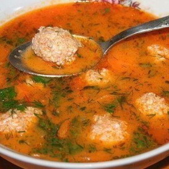 Рецепт рассольника с рисом и куриными фрикадельками