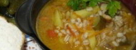 суп рассольник классический с перловкой. Шаг 7