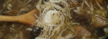 кислые щи с сухими грибами. Шаг 12