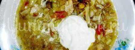 куриные щи с грибами и лапшой. Шаг 9