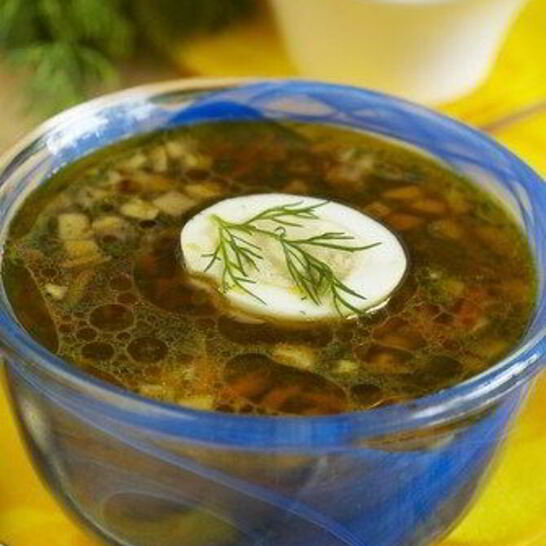 Рецепт легких щей с крапивой