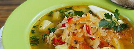 постные щи из свежей капусты. Шаг 9