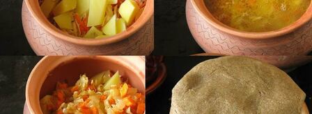 щи на утином бульоне в горшочке. Шаг 6