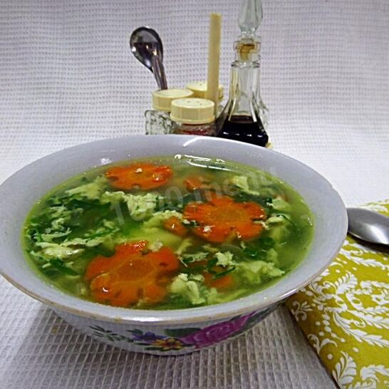 Рецепт щей с зеленью шпината
