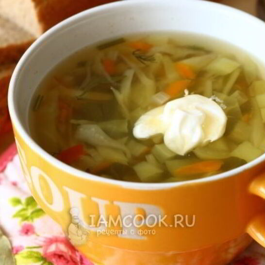 Рецепт зеленых щей из капусты