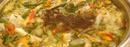 зеленые щи из капусты. Шаг 14