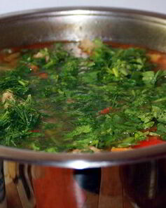 Дачная шурпа из баранины