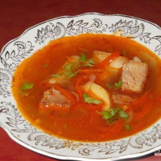 Рецепт шурпы из конины