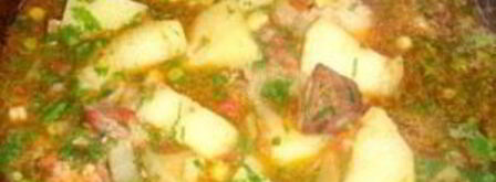 шурпа из свинины в казане. Шаг 3