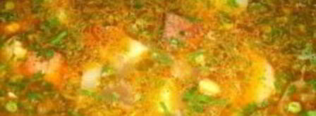 шурпа из свинины в казане. Шаг 4