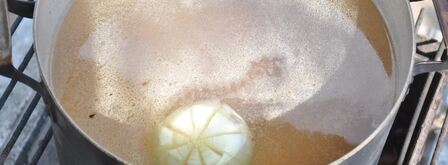 вкусный суп шурпа на костре в казане. Шаг 5