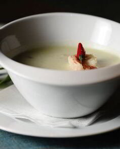 Сливочный суп с морепродуктами