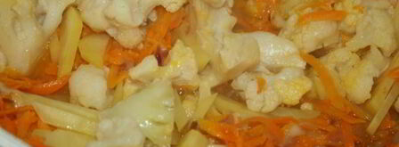 сливочный суп с цветной капустой. Шаг 3