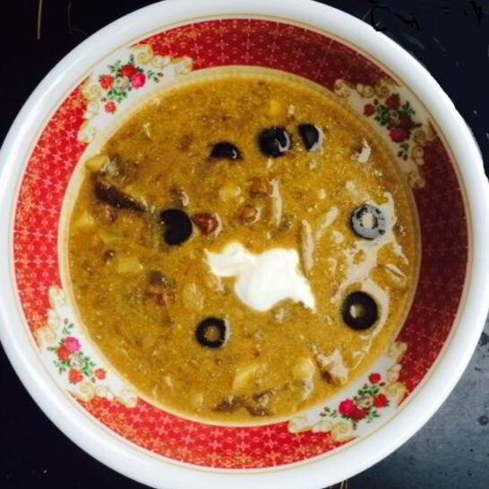 Рецепт грибного супа солянка