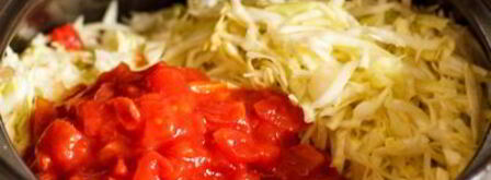 капустная солянка с мясом. Шаг 11