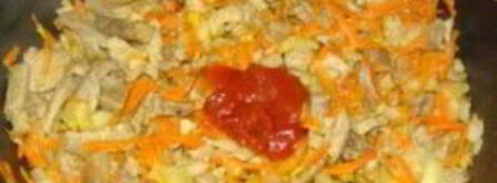 солянка из свежей капусты с картошкой. Шаг 3