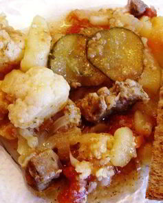 Солянка овощная с мясом