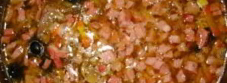 солянка с колбасой и грибами. Шаг 11