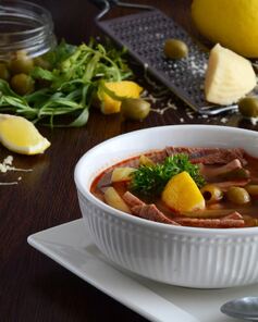 Солянка с перловкой