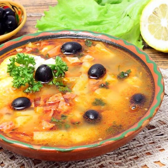 Рецепт солянки с почками сборная мясная