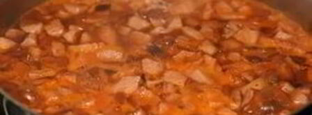 солянка сборная с картошкой. Шаг 6