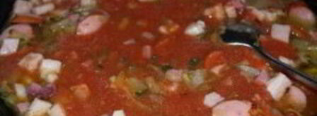 солянка сборная с колбасой. Шаг 8