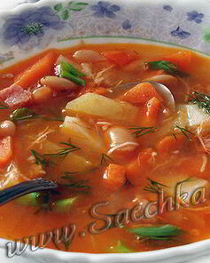 Суп фасолевый томатный в скороварке