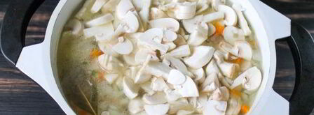 суп грибной с лапшой. Шаг 7