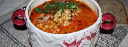 густой суп харчо с айвой. Шаг 12