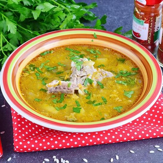 Рецепт харчо с рисом и картофелем классический