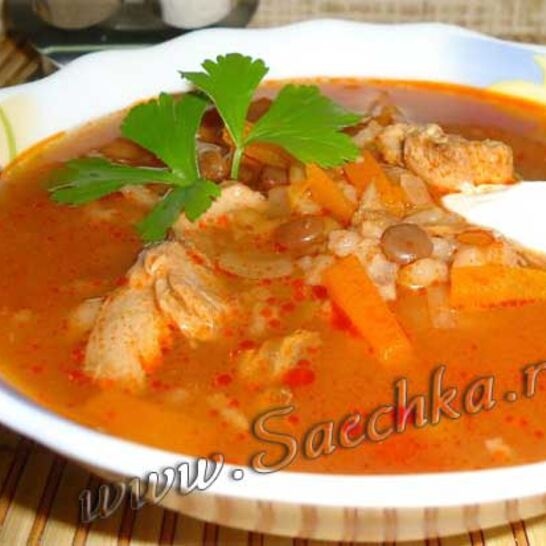 Рецепт харчо с рыбой