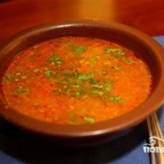 Рецепт острого супа харчо