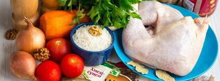 суп харчо с курицей и рисом. Шаг 3