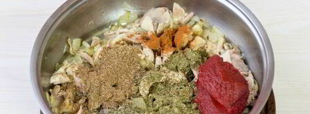 суп харчо с курицей и рисом. Шаг 15