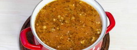 суп харчо с курицей и рисом. Шаг 16