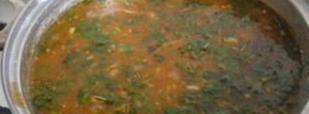 вегетарианский суп харчо. Шаг 13