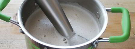 гороховый суп-пюре с варено-копченой грудинкой. Шаг 13