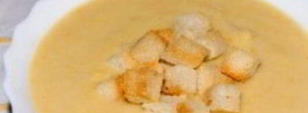 картофельный суп-пюре с гренками. Шаг 6