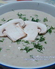 Картофельный суп-пюре с грибами