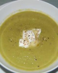 Картофельный суп-пюре с луком-пореем