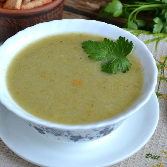 Рецепт супа-пюре из брокколи и цветной капусты