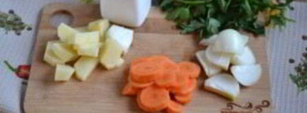 суп-пюре из брокколи и цветной капусты. Шаг 3