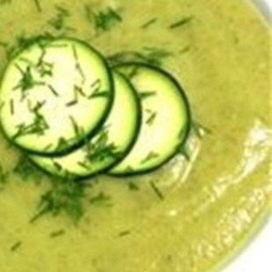 Рецепт супа-пюре из кабачков с сыром