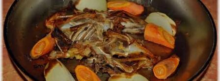 суп-пюре из тыквы с курицей и зеленым горошком. Шаг 17