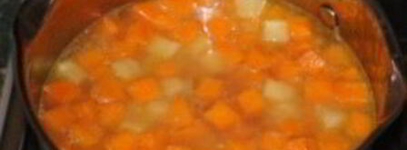 суп-пюре из тыквы с сельдереем. Шаг 3