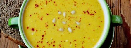 суп-пюре из тыквы с тахиной. Шаг 7