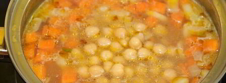 суп-пюре с чечевицей и нутом. Шаг 4