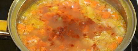 суп-пюре с чечевицей и нутом. Шаг 5