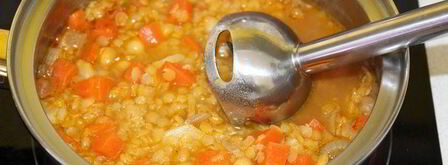 суп-пюре с чечевицей и нутом. Шаг 6